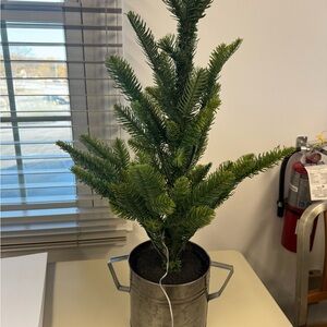 Wondershop Green Holiday Tree in Metallic Pot